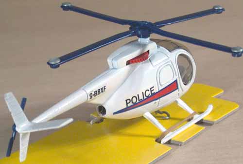 s006k CORGI HUGHES369 POLICE ヘリコプター 模型 G-BBXF ダイ