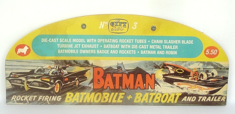 Corgi Toys Gift Set Batmobile and Batboat c1967