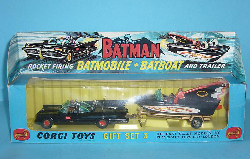 Corgi Toys Batmobile Batboat GS 3 Gift Set Instruction Leaflet and Poster Sign 